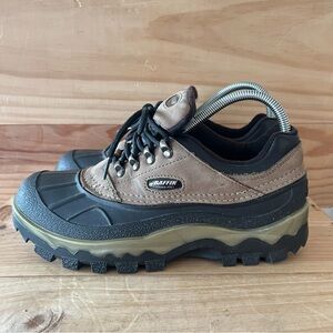 Baffin Technology Leather Waterproof Black Wood Hiking Boots size 8